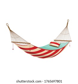 Hammock vector icon.Cartoon vector icon isolated on white background hammock.