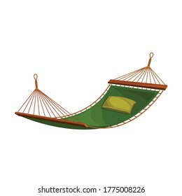 Hammock vector icon.Cartoon vector icon isolated on white background hammock.