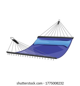 Hammock vector icon.Cartoon vector icon isolated on white background hammock.