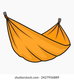 Vector de la hamaca aislado sobre fondo blanco