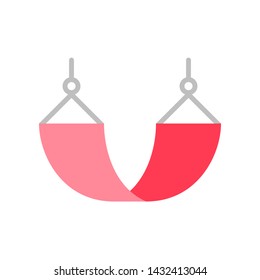Hammock vector, Summer party related flat style icon