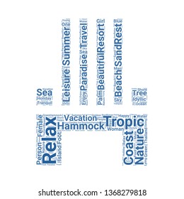 hammock word cloud. tag cloud about hammock