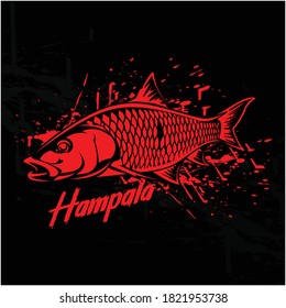 Hampala fishing logo, a Unique and Fresh Hampala fish Vector, Great for Hampala fishing activity.