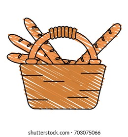 hamper vector illustration