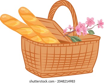 Hamper vector illustration design flat