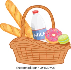 Hamper vector illustration design flat