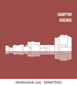 Hampton, Virginia ( city silhouette )