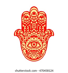 hamsa fatima hand drawn doodle illustration