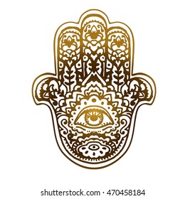hamsa fatima hand drawn doodle illustration