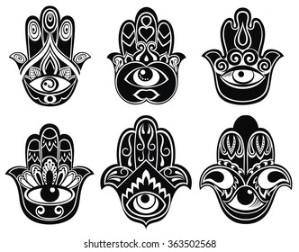 Hamsa hand, Hand of Fatima - amulet, symbol of protection from devil eye