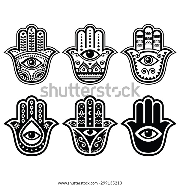 \
Hamsa hand, Hand of Fatima - amulet, symbol of\
protection from devil eye\
