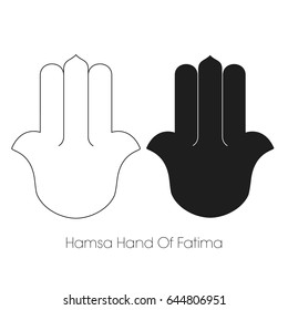 Hamsa Hand of Fatima, Template