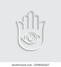 Hamsa-Handsymbol Spirituelles Augenzeichen