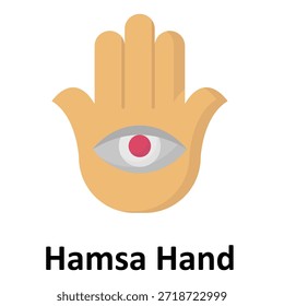 Icono del Vector de la mano de Hamsa que puede modificar o editar fácilmente
