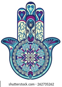 Hamsa Hand.Decorative Vector Hand