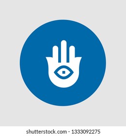  Hamsa icon. Editable  Hamsa icon for web or mobile.