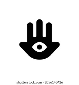hamsa Icon. Flat style design isolated on white background. Vector illustration