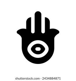 hamsa icon. vector glyph icon for your website, mobile, presentation, and logo design.