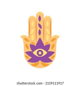 hamsa protection amulet icon isolated