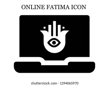 Hamsa search icon. Editable Hamsa search icon for web or mobile.