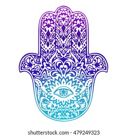 Hamsa  symbol vector illustration