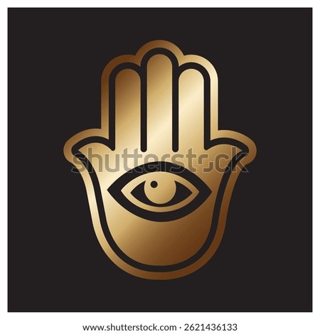 Hamsa symbolic icon illustration vector