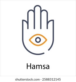 Hamsa vector icon stock illustration