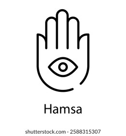 Hamsa vector icon stock illustration