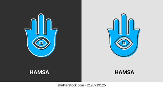 Hamsa Vector Icons. Hamsa Symbol Collection