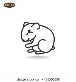 Hamste icon Flat.