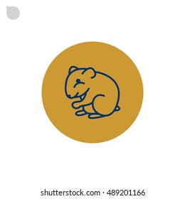 Hamste icon Flat.