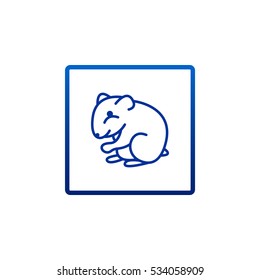 Hamste icon Flat.