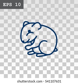 Hamste icon Flat.