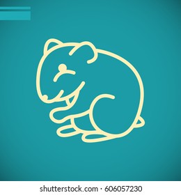 Hamste icon Flat.