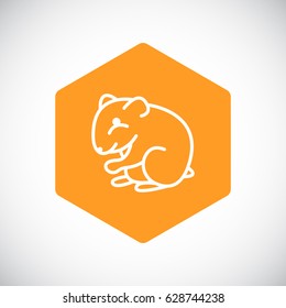 Hamste icon Flat.