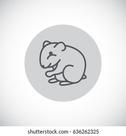 Hamste icon Flat.