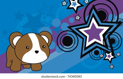 hamster baby cartoon background in vector format