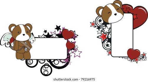 hamster baby cartoon copyspace in vector format