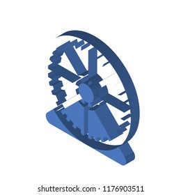 Hamster ball isometric left top view 3D icon
