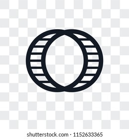 Hamster ball vector icon isolated on transparent background, Hamster ball logo concept