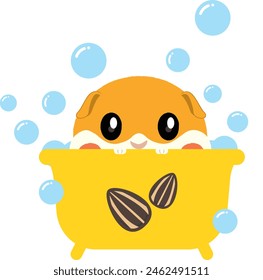 Hamster bathing,
Pet grooming,
Bath time,
