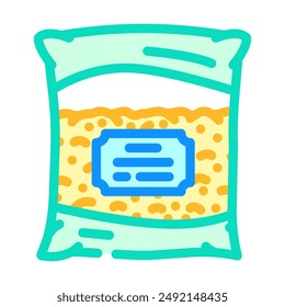 hamster bedding pet color icon vector. hamster bedding pet sign. isolated symbol illustration