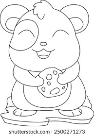 Hamster Cookie Animal Vektor Grafik Illustration