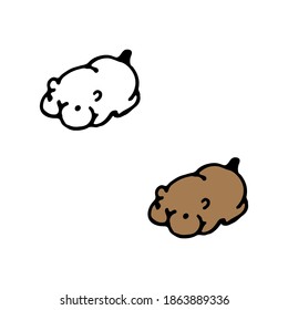 Hamster cute animals sketch color