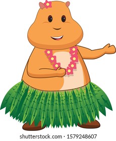  hamster dancing hula dance in Hawaii