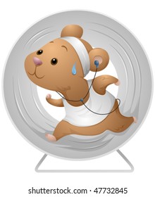 Ejercicio de hámster - Vector