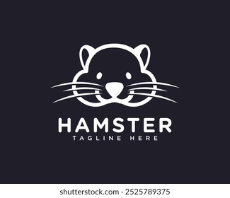 Ícone de vetor plano Hamster. Design de logotipo mínimo Hamster perfeito para lojas de animais de estimação e branding.