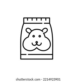 Hamster food icon pack. Pixel perfect, editable stroke icon