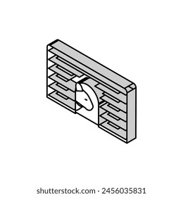 hamster house pet isometric icon vector. hamster house pet sign. isolated symbol illustration