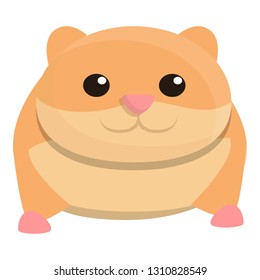   hamster icon. Cartoon of  hamster vector icon for web design isolated on white background